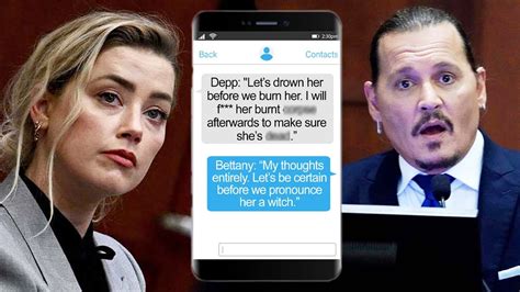 amber heard leaks|Johnny Depps Graphic Texts About Amber Heard。